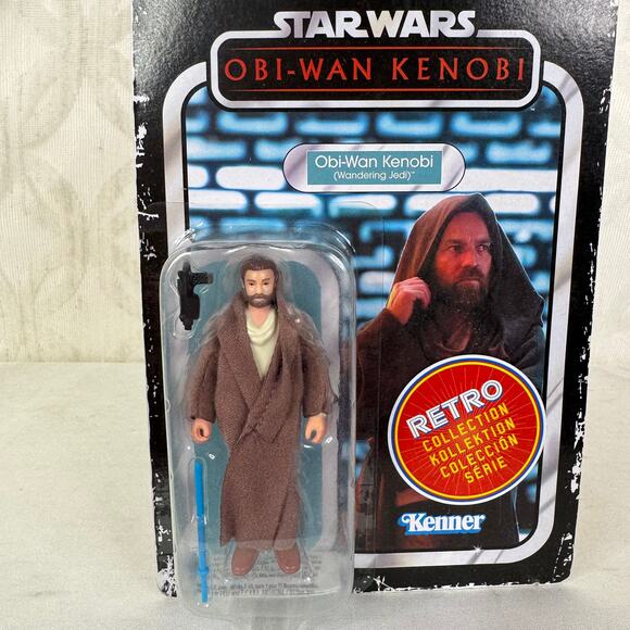 5 for $25| Hasbro Star Wars Retro Collection Obi-Wan Kenobi Action Figure - Picture 4 of 5
